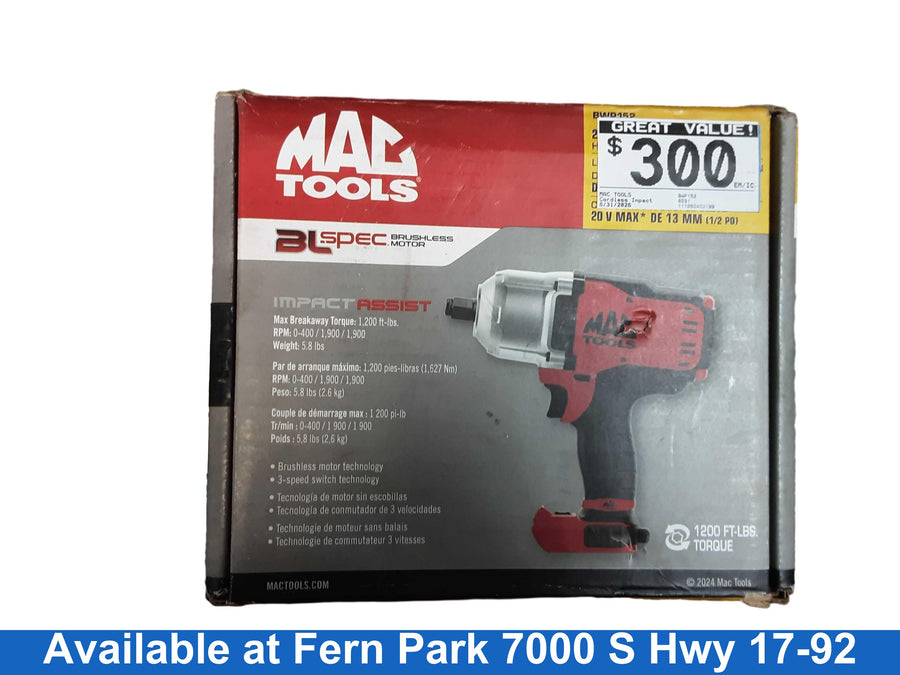 Mac Tools Mcf891 Red Cordless Impact Drill