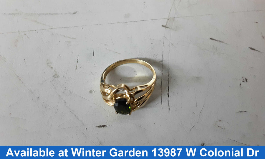 Women's Ring - Yellow Gold 14k (.585) 4.1 grams Size 9