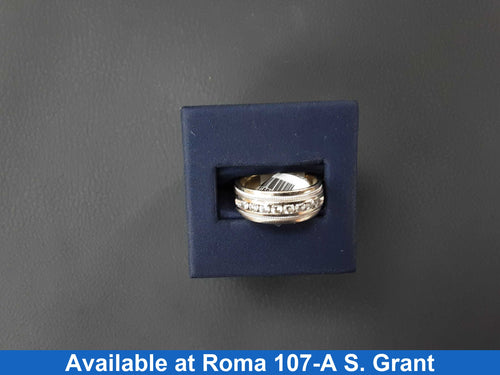 Ring - Wedding Band - White Gold 14k (.585) 8 grams Size 9.5