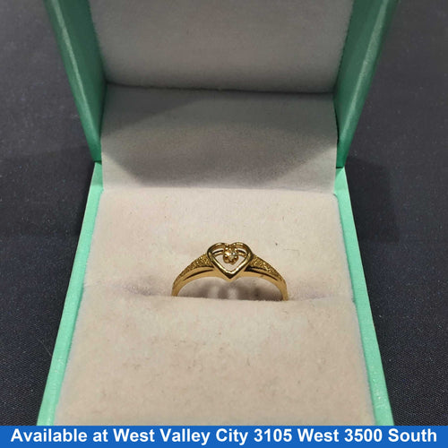 Women's Ring - Yellow Gold 10k (.417) 1.3 grams Size 20