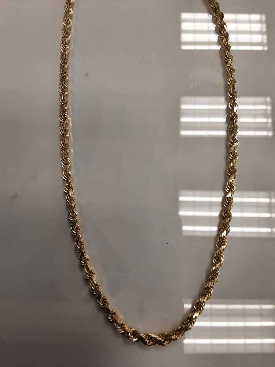 Rope Chain - Yellow Gold 14k (.585) 26.2 grams 20 inch