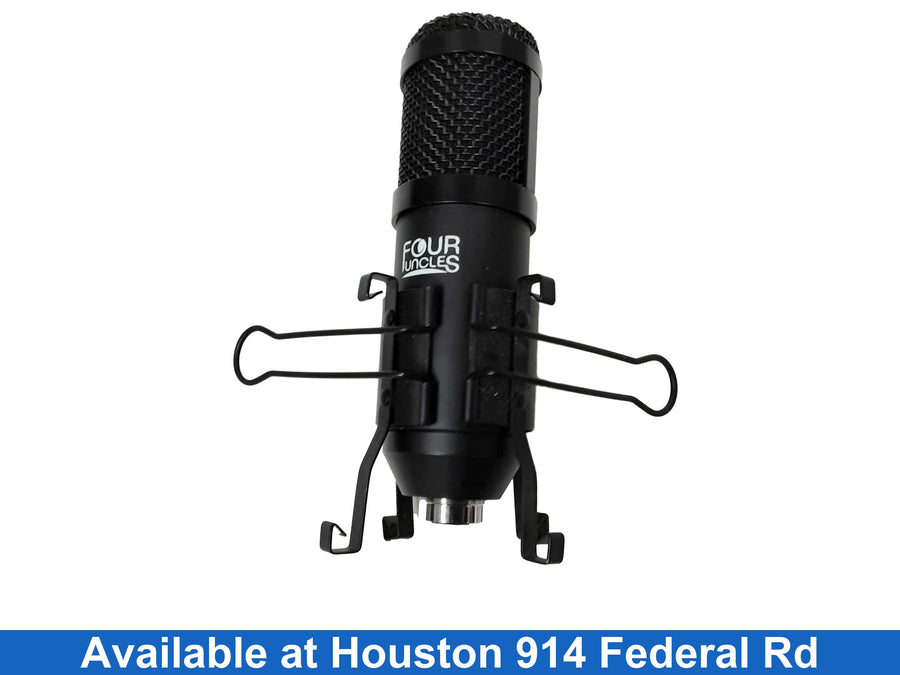 Four Uncles Black Corded Microphone