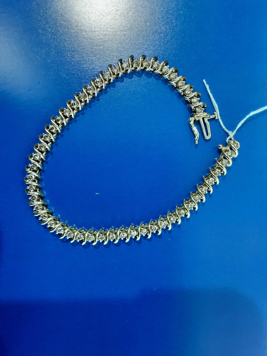 Tennis Bracelet - Yellow Gold 14k (.585) 12.7 grams 12 inch