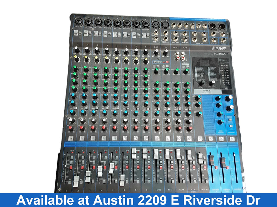 Yamaha Mg16xu Blue Analog Mixer