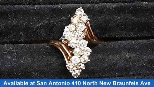 Women's Ring - Yellow Gold 10k (.417) 6.8 grams Size 7.5