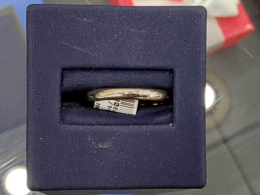 Ring - Wedding Band - White Gold 14k (.585) 2.7 grams Size 7