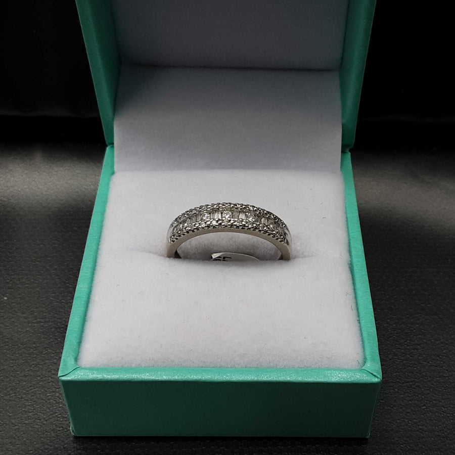 Women's Ring - Anniversary - White Gold 10k (.417) 2.3 grams Size 7