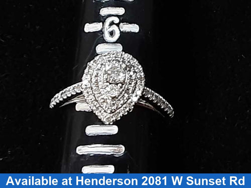 Women's Ring - White Gold 10k (.417) 3.1 grams Size 7.5
