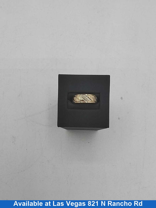 Ring - Wedding Band - Yellow Gold 10k (.417) 3.2 grams Size 20