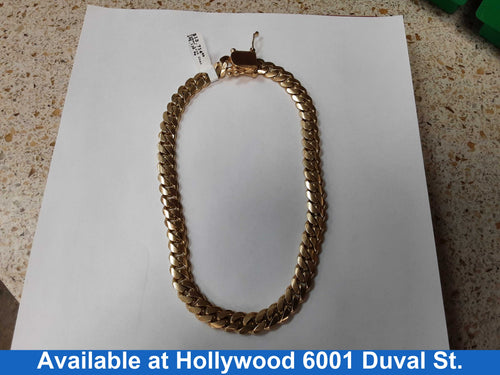 Cuban Link Chain - Yellow Gold 10k (.417) 130.8 grams 16 inch