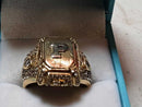 Men's Ring - Yellow Gold 10k (.417) 7.4 grams Size 10.5