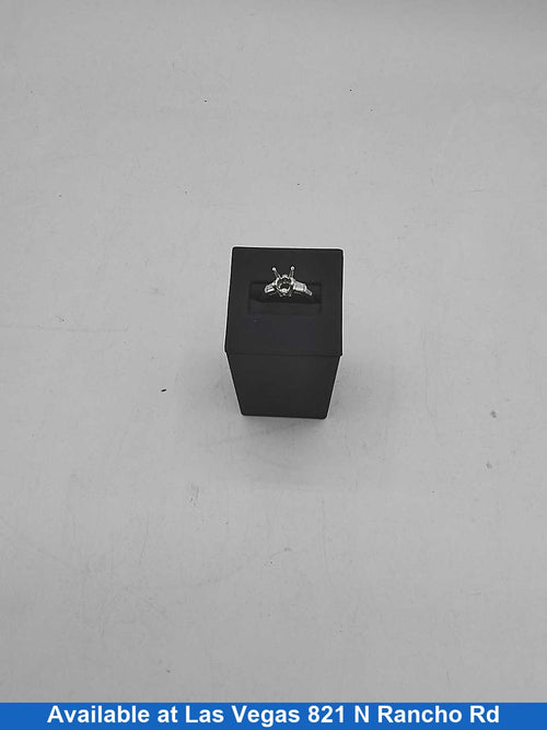 Women's Ring - Solitaire - White Gold 14k (.585) 4.2 grams Size 4
