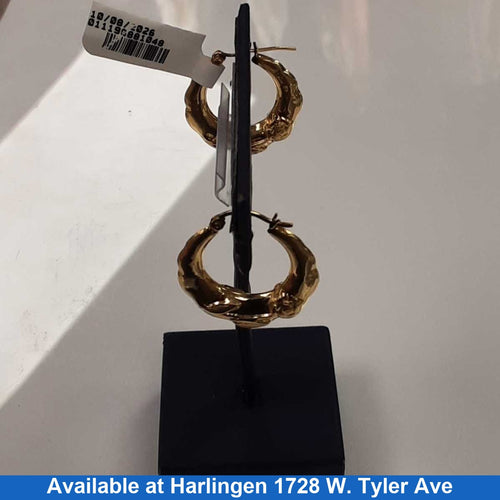 Hoop Earrings - Yellow Gold 14k (.585) 1.9 grams