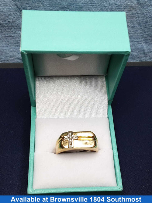 Men's Ring - Yellow Gold 10k (.417) 3.9 grams Size 9