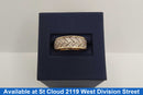 Ring - Wedding Band - Yellow Gold 10k (.417) 3.41 grams Size 7.5