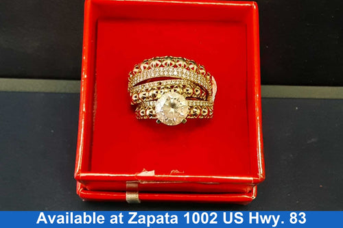 Ring - Wedding Set - Yellow Gold 10k (.417) 5.7 grams Size 7