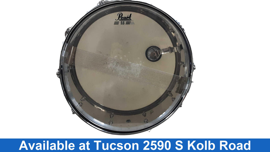 Pearl Steel Shell Silver Snare Drum