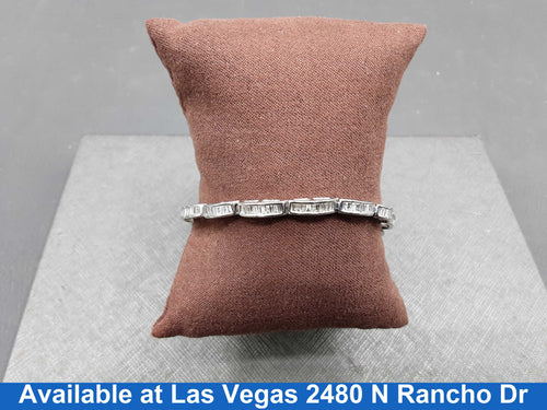Tennis Bracelet - White Gold 14k (.585) 10.3 grams 7 inch
