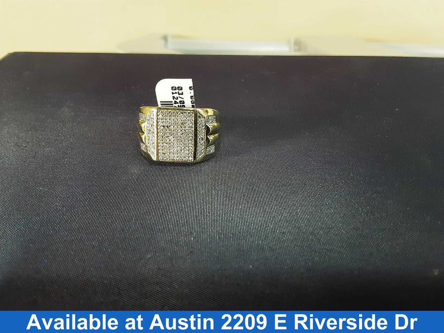 Men's Ring - Yellow Gold 10k (.417) 5.6 grams Size 7.5
