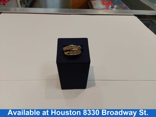 Ring - Engagement Set - Yellow Gold 10k (.417) 5.4 grams Size 8