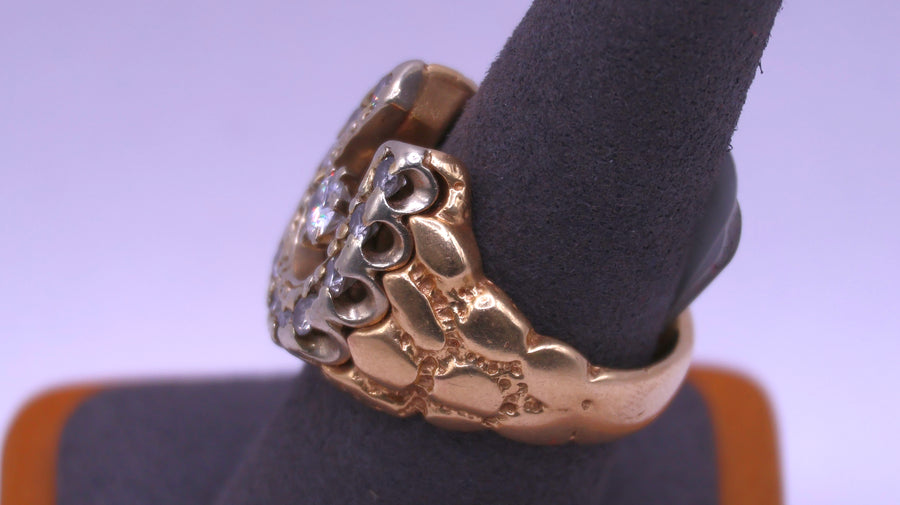 Men's Ring - Yellow Gold 14k (.585) 16.8 grams Size 10