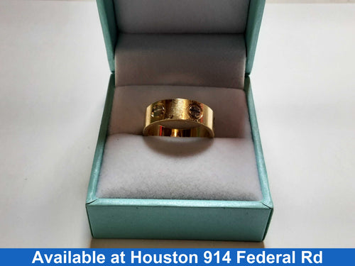 Ring - Wedding Band - Yellow Gold 14k (.585) 4.3 grams Size 6.5
