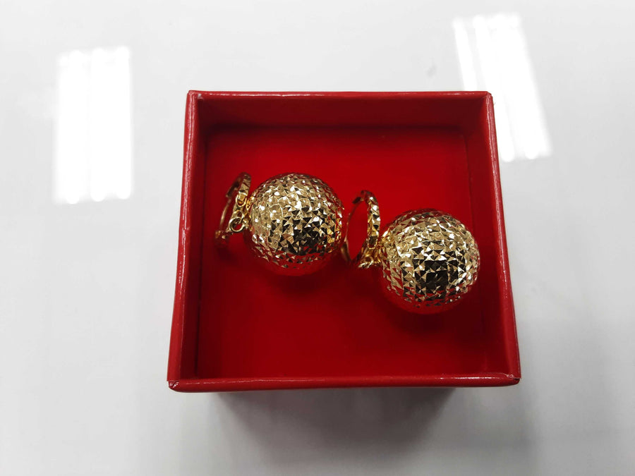 Gold Ball Earrings - Yellow Gold 18k (.750) 5.4 grams