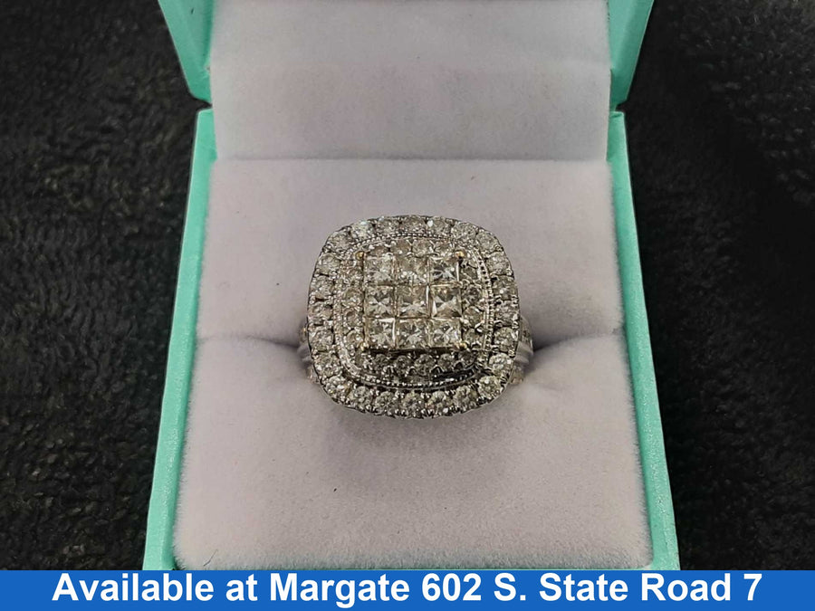 Women's Ring - White Gold 10k (.417) 7.4 grams Size 7