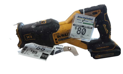 Dewalt Dcs382 Yellow Cordless Reciprocating Saw