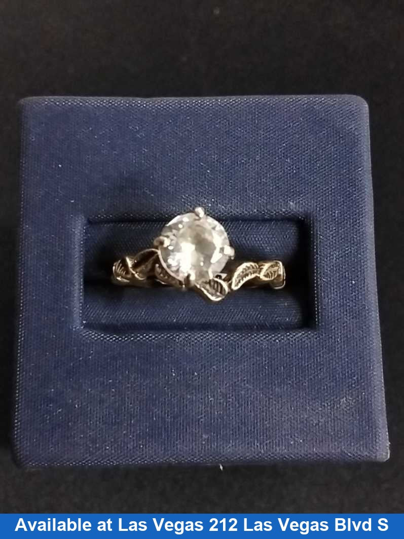 Women's Ring - Solitaire - Yellow Gold 14k (.585) 2.9 grams Size 20