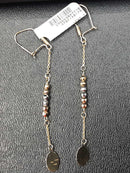 Jacket Earrings - Tricolor Gold 14k (.585) 1.9 grams