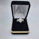 Ring - Wedding Set - White Gold 14k (.585) 6.4 grams Size 5