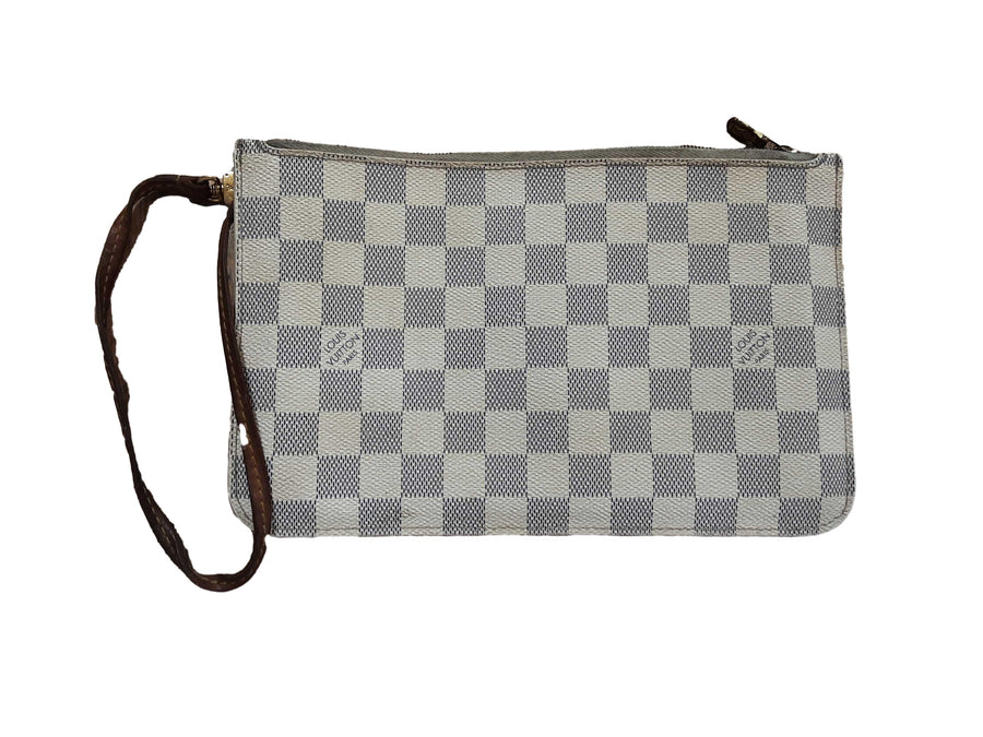 Louis Vuitton Damier Azur Pouch White