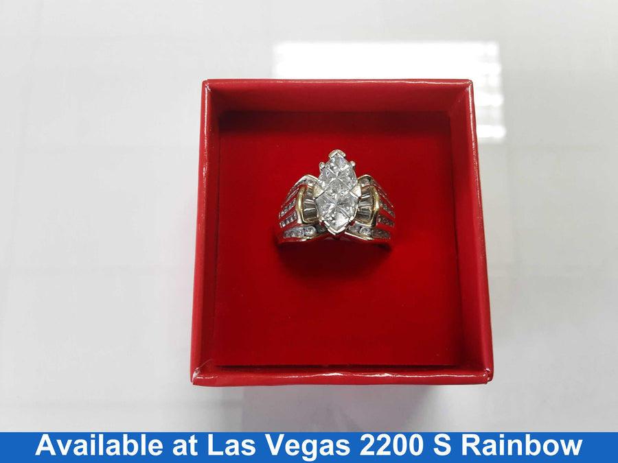 Ring - Wedding Set - Yellow Gold 14k (.585) 10.2 grams Size 20