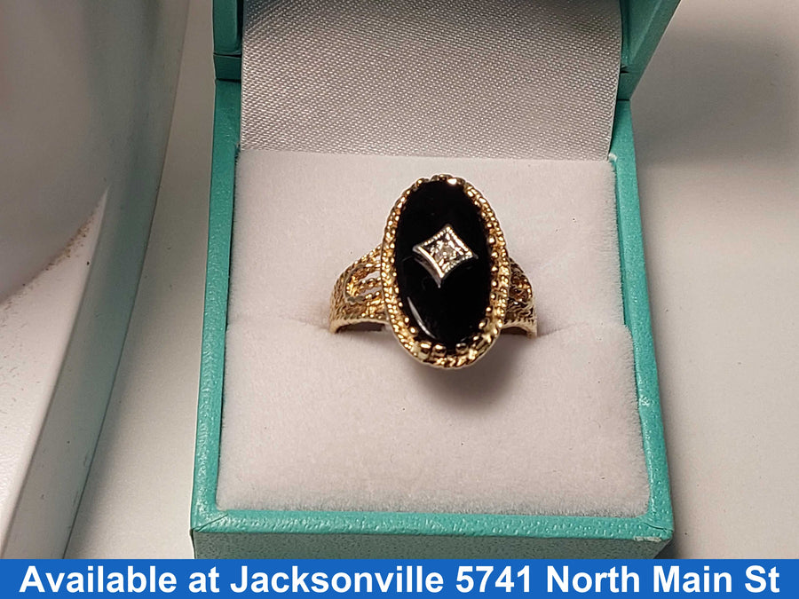 Women's Ring - Yellow Gold 10k (.417) 5 grams Size 9