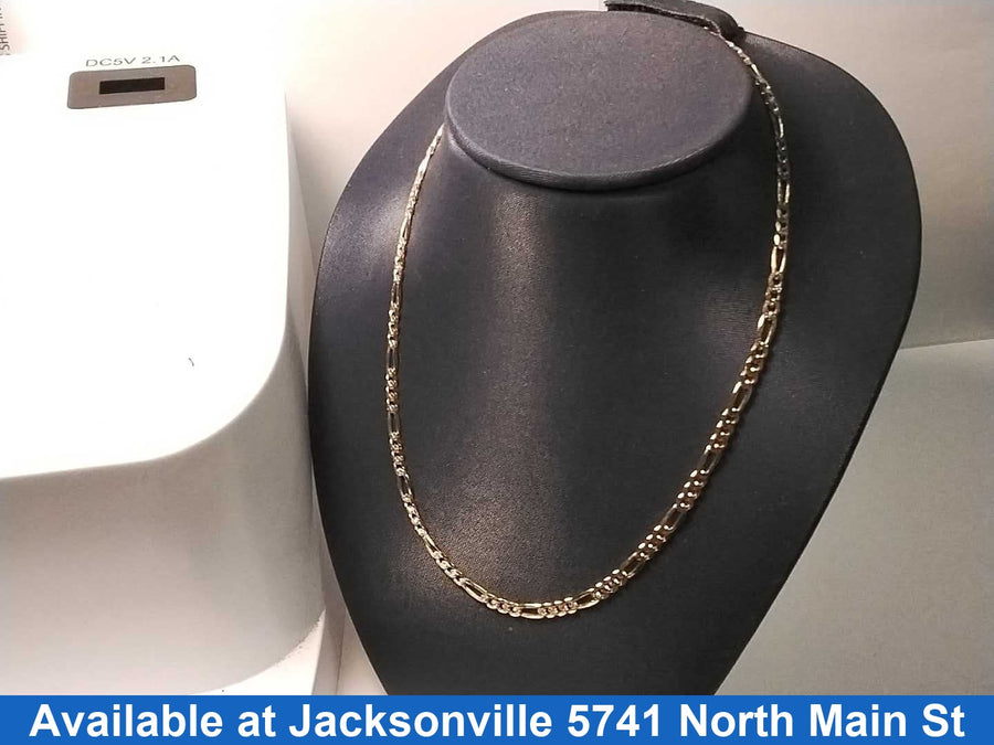 Figaro Chain - Yellow Gold 14k (.585) 7 grams 17 inch