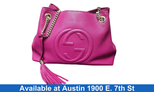 Guccci Cellarius Calfskin Medium Soho Bag Pink Purse / Handbag