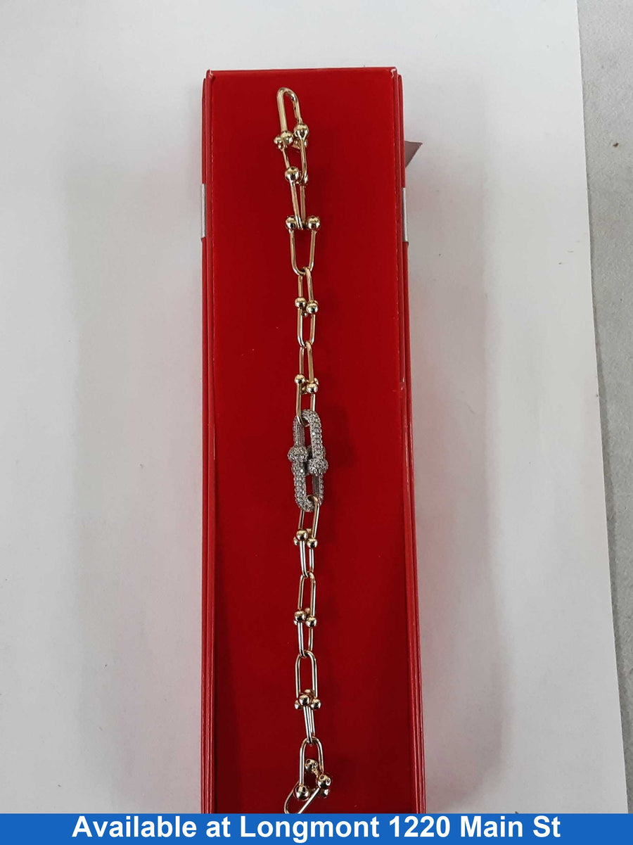 Link Bracelet - Yellow Gold 14k (.585) 12.9 grams 7 inch