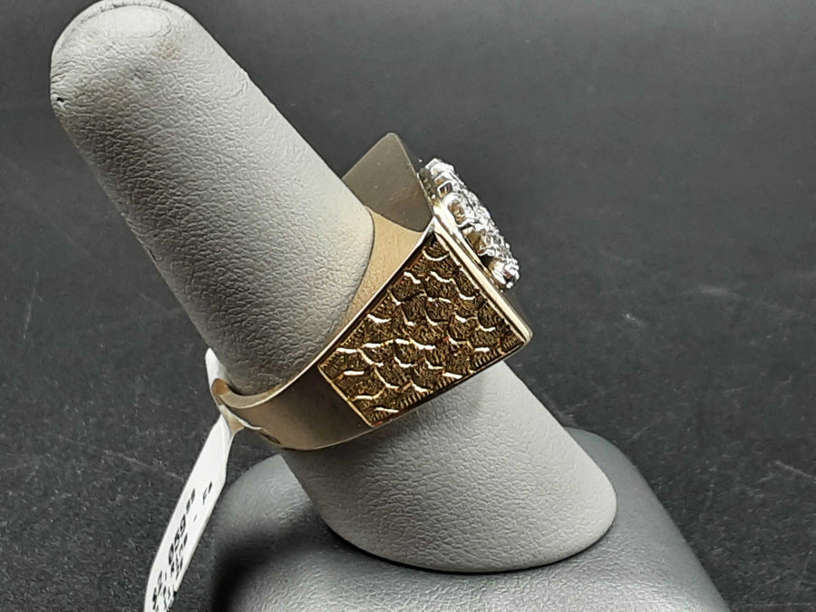 Men's Ring - Yellow Gold 14k (.585) 11.2 grams Size 8