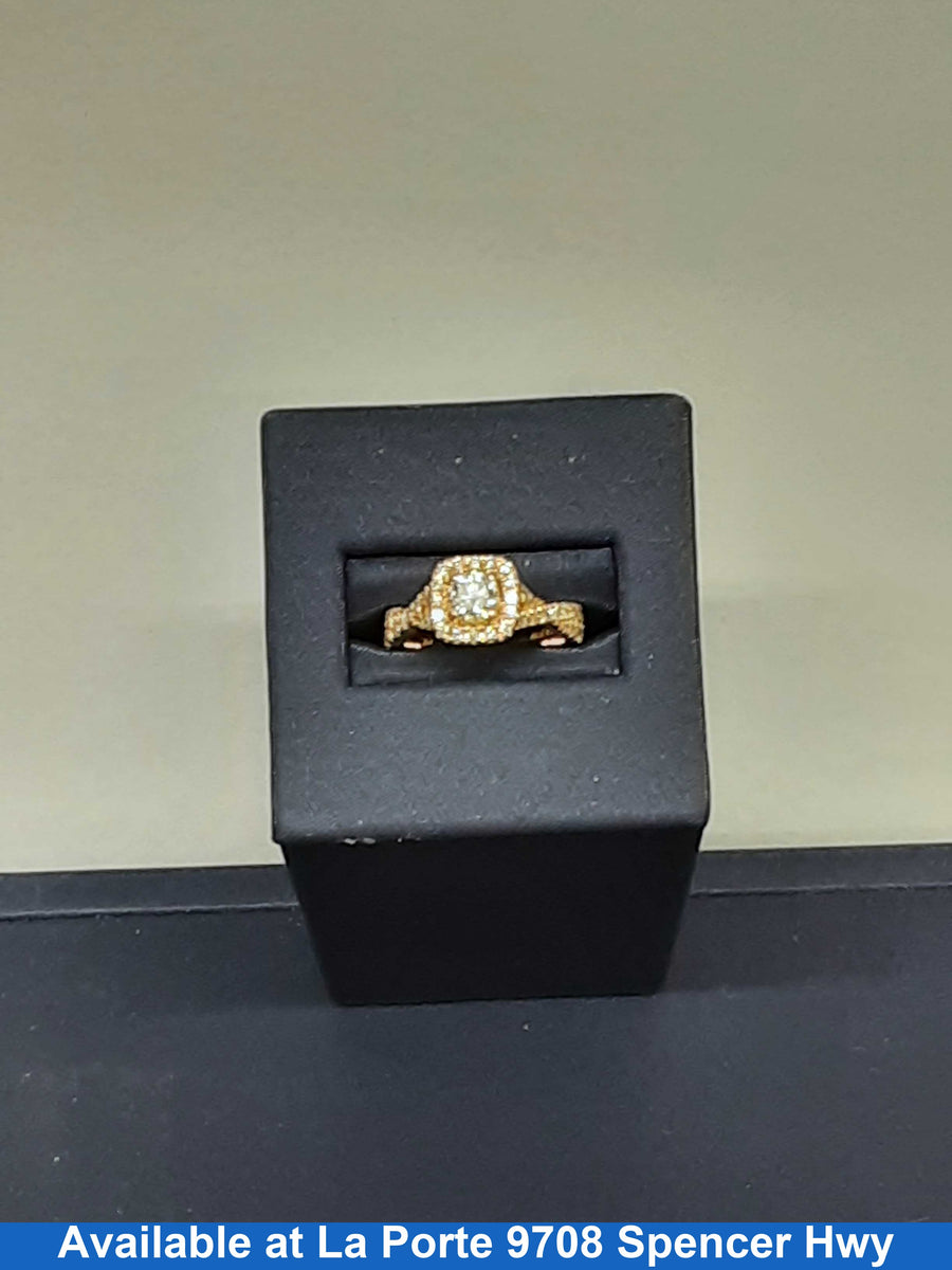 Women's Ring - Solitaire - Rose Gold 14k (.585) 4.6 Grams Size 4