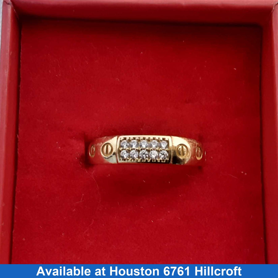 Women's Ring - Yellow Gold 14k (.585) 1.8 grams Size 20