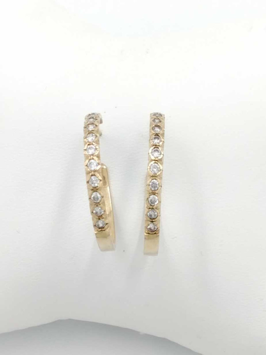 Hoop Earrings - Yellow Gold 14k (.585) 6.9 grams