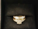 Ring - Engagement Set - Yellow Gold 10k (.417) 4.6 grams Size 8.5