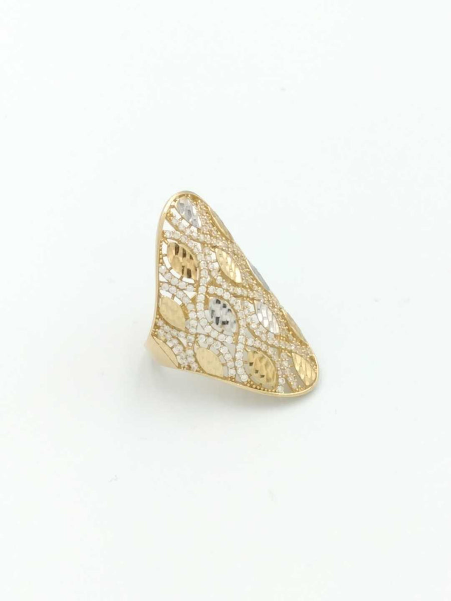 Women's Ring - Yellow Gold 14k (.585) 5.4 grams Size 8.5