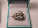 Ring - Wedding Set - Yellow Gold 14k (.585) 11.8 grams Size 9