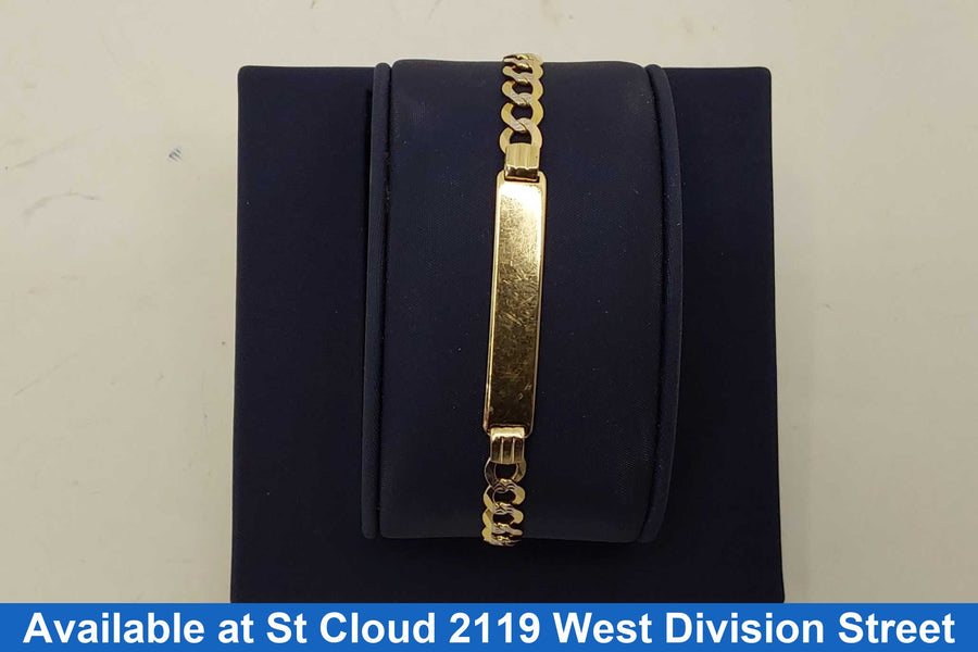ID Bracelet - Yellow Gold 14k (.585) 8.7 grams 8 inch