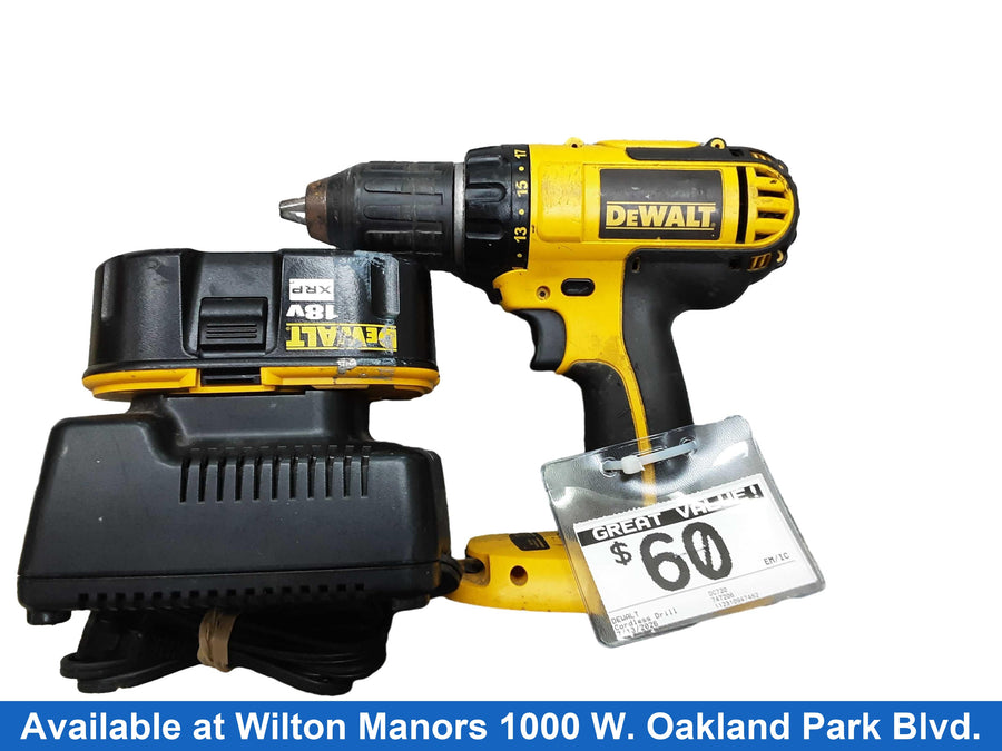 Dewalt Dc720 Yellow Cordless Standard Drill