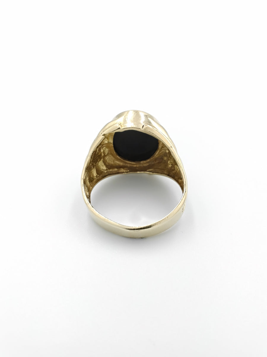 Men's Ring - Yellow Gold 14k (.585) 5.3 grams Size 8.5