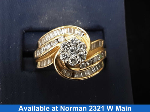 Women's Ring - Yellow Gold 14k (.585) 8 grams Size 8
