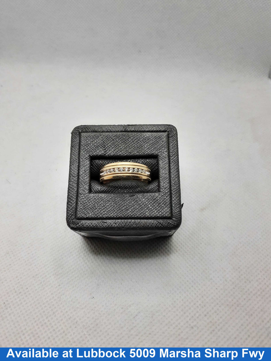 Ring - Wedding Band - Yellow Gold 10k (.417) 4.1 grams Size 8